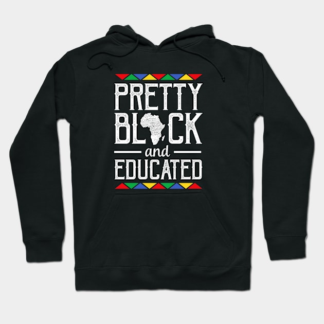 Pretty Black and Educated African American - Women's T-Shirt Hoodie by Afrinubi™